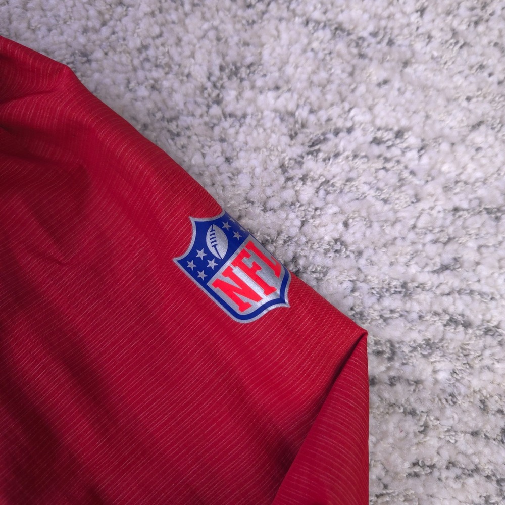 Atlanta Falcons Jacket Mens Medium Nike On Field Sideline Pullover Scuba Collar - Picture 5 of 9